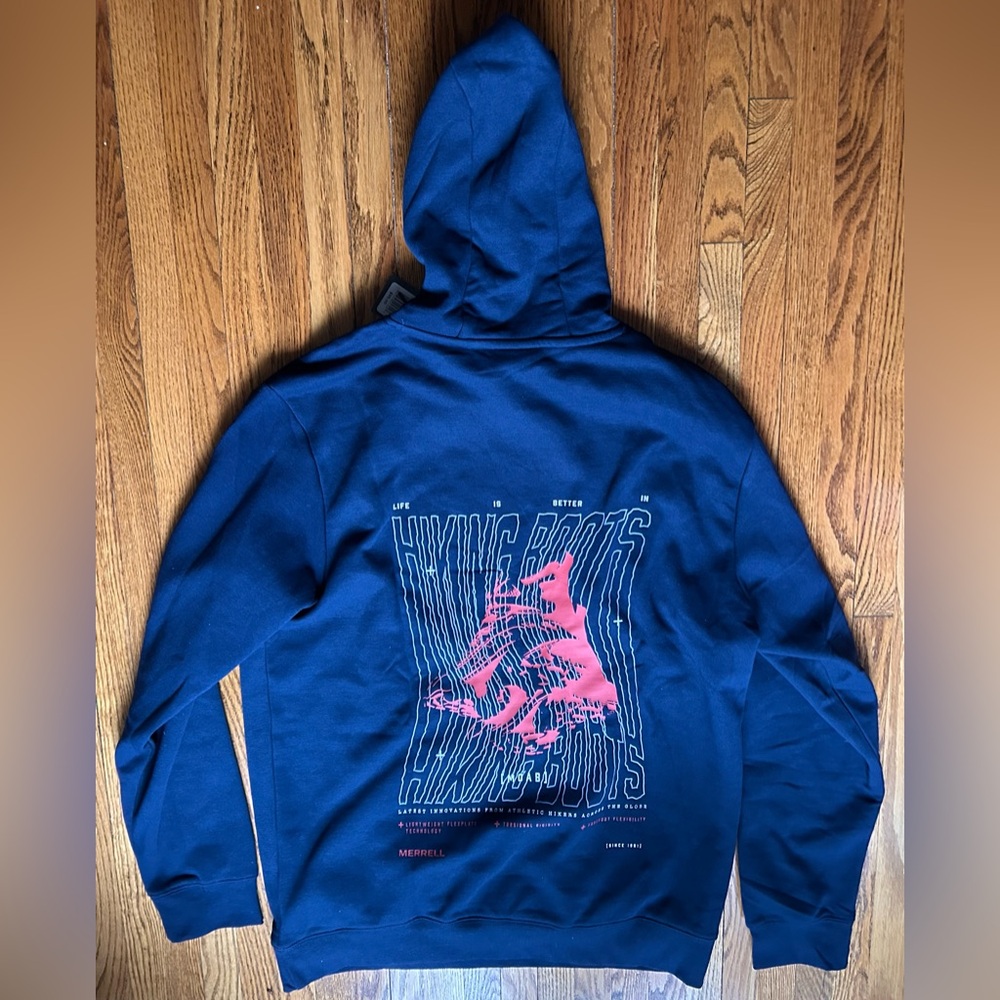 Merrell Men's Royal Blue Pullover Hoodie